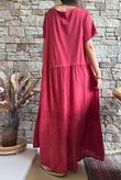 Tasha Damask T Shirt Maxi Dress Rioja
